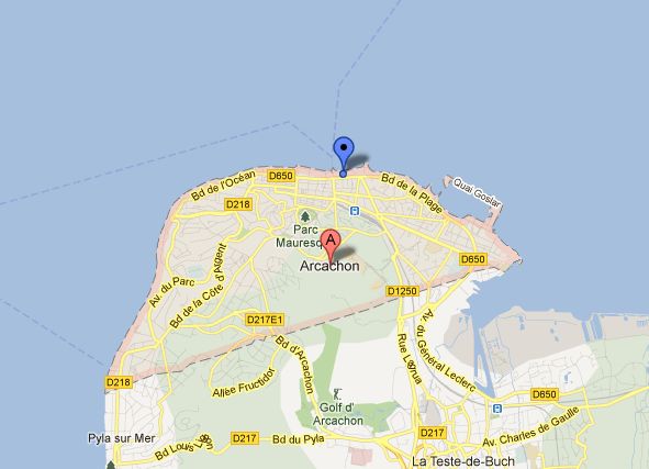 A Map of Arcachon - Oliver's Travels