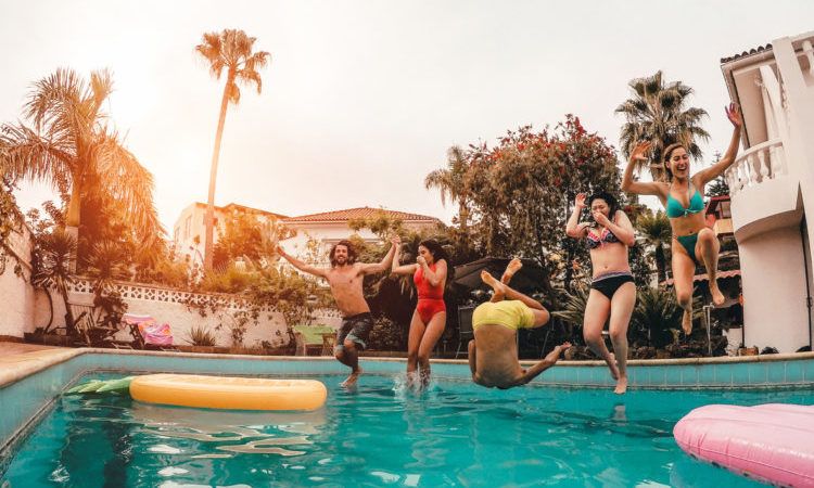 group in pool