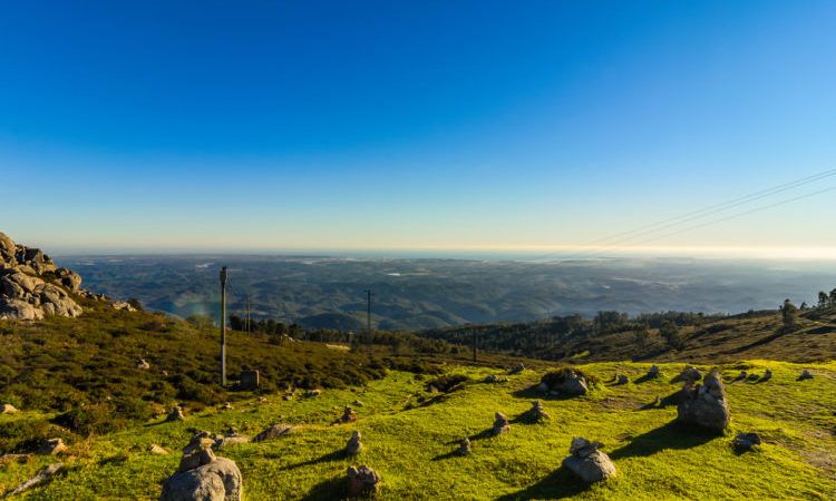 The view of Algarve from Foia, Monchique