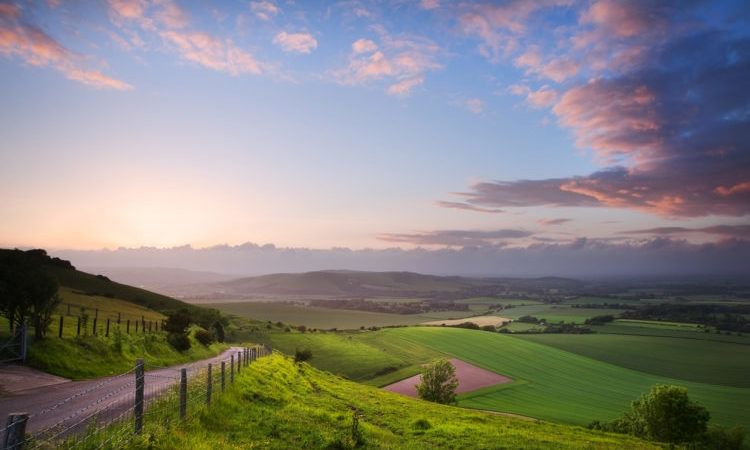 South Downs sunset Sussex