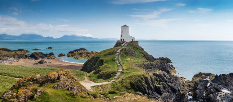 A panorama of Llanddwyn Island, Anglesey