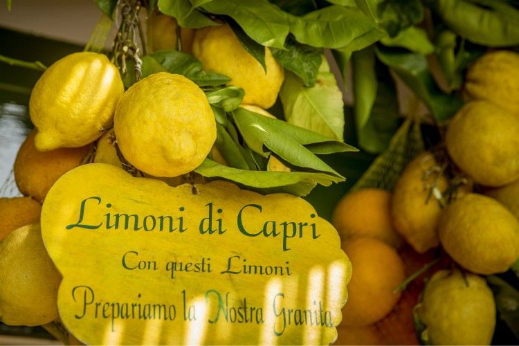 Lemons with text