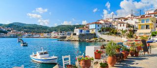 Samos is a Greek island in the eastern Aegean Sea, south of Chios, north of Patmos.