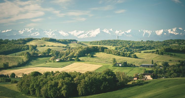 Scenery near Fourcés, Midi-Pyrénées