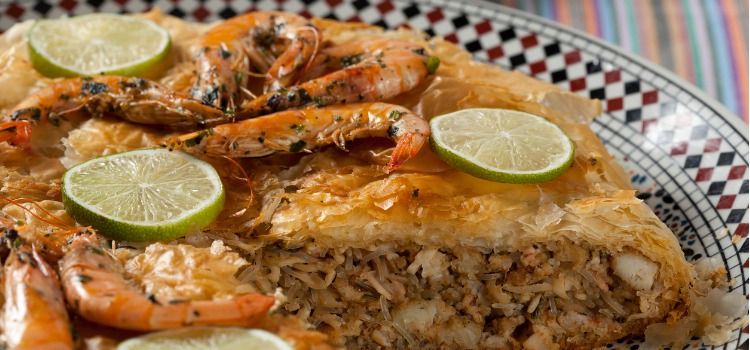 Pastilla moroccan dishes