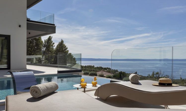 Villa Studena, Dalmatia, Croatia: View of the ocean from an infinity pool