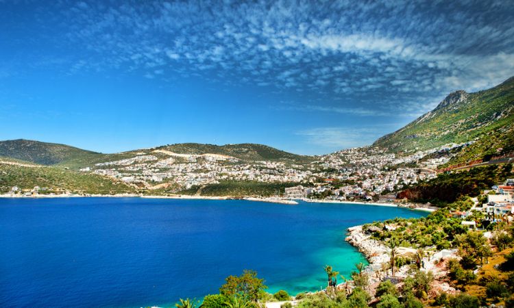 Town Kalkan, Mediterranean Coast, Turkey