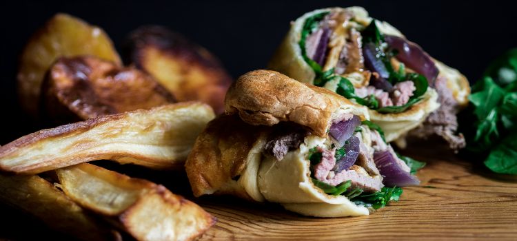 yorkshire pudding burrito - yorkshire food