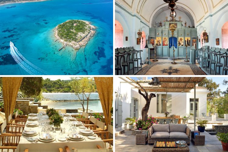 Greek villas with chapels - Treasure Island
