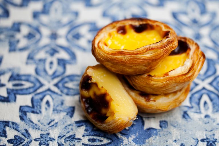 Pastel de nata close up