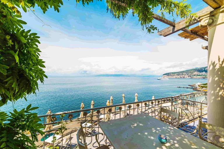 Sea view balcony in Sorrento