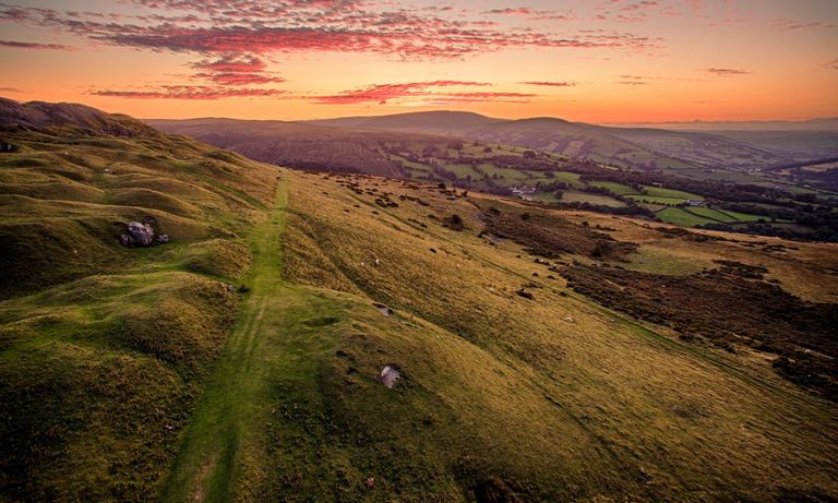 Brecon Beacons at sunset