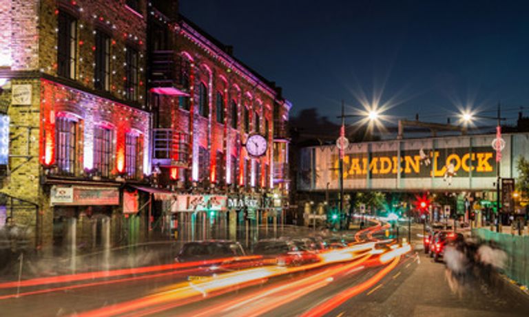 Camden Lock at night