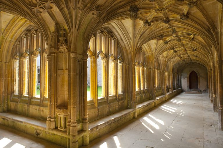 Cloister in Lacock Abbey