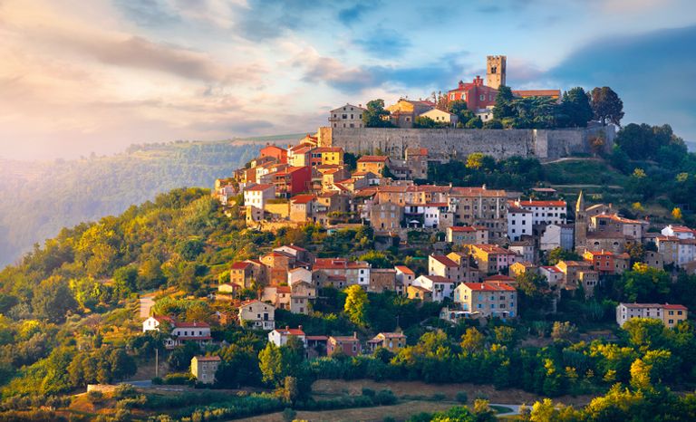 Istrian Town on a hill