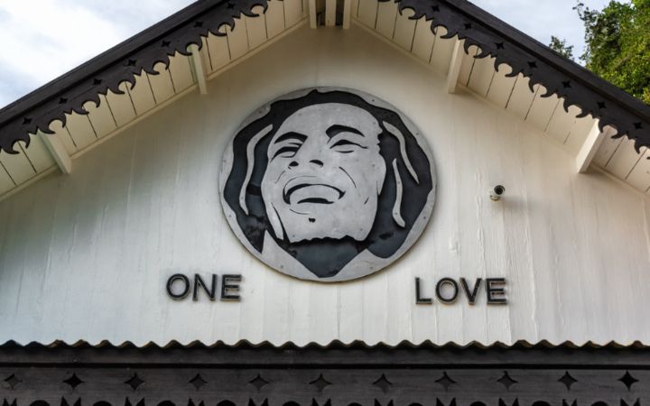 Front of the Bob Marley Museum