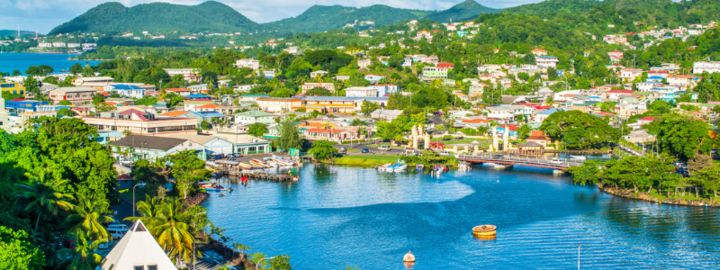 Castries, the capital of St Lucia
