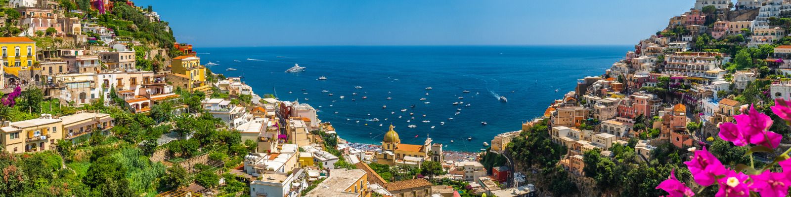 Amalfi coast panoramic view