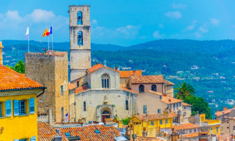 Traditional french buildings in Grasse