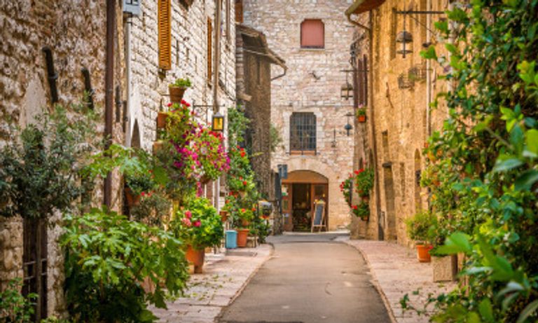 Quiet Street in Assisi
