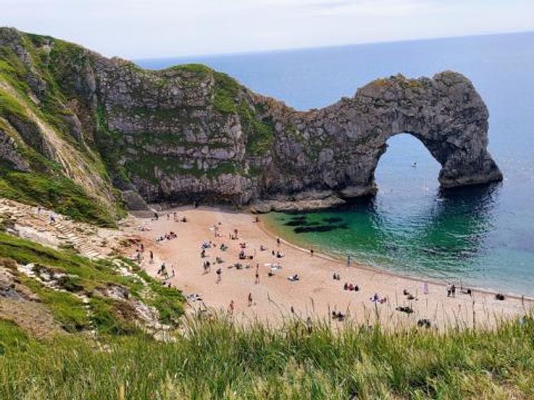 Durdle Door rock arch in Dorset