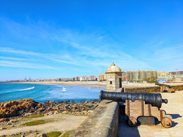 Queijo fort on Matosinhos Beach