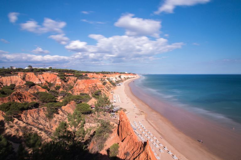 Coastline Of Olhos D'Agua Near Vilamoura