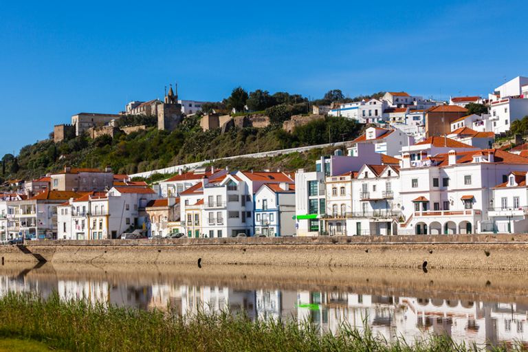 View Of City Alcacer Do Sal In Portugal