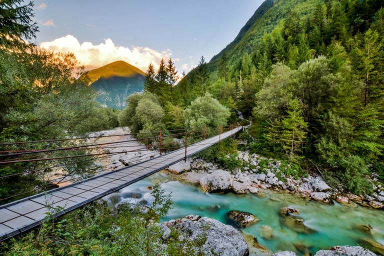 Bridge Crossing Over Soca River