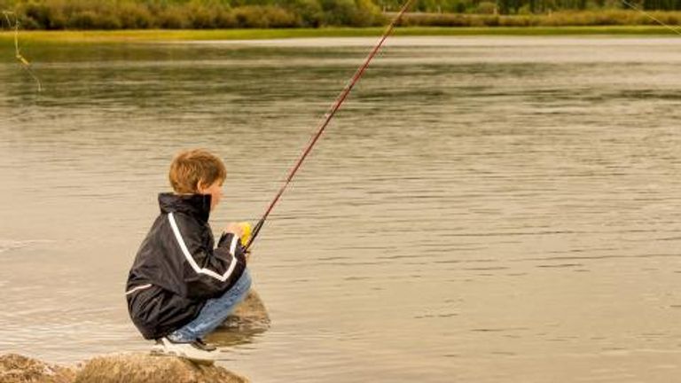 Child fishing