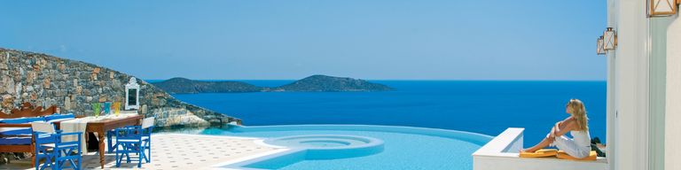 Pool with sea view