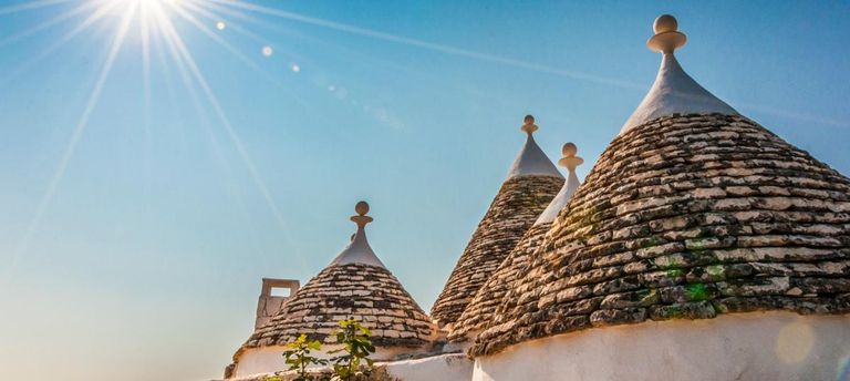 Top of trullo houses